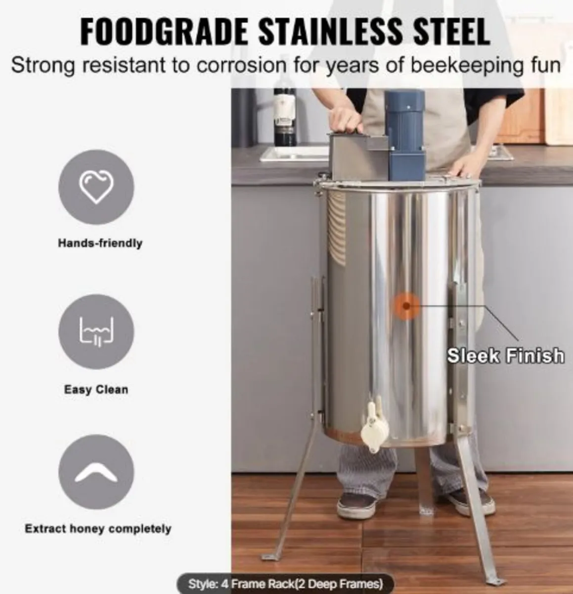 Electric Honey Extractor Tangential Extractor - Image 3