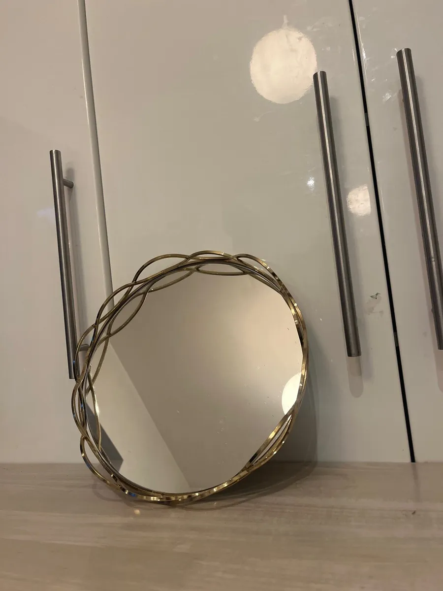 Round mirrored tray - Image 3
