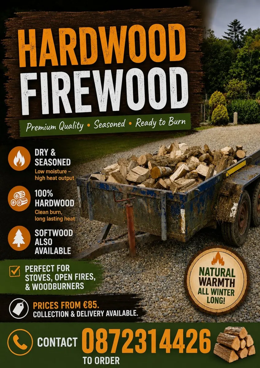 Top Class loads of seasoned hardwood firewood - Image 1