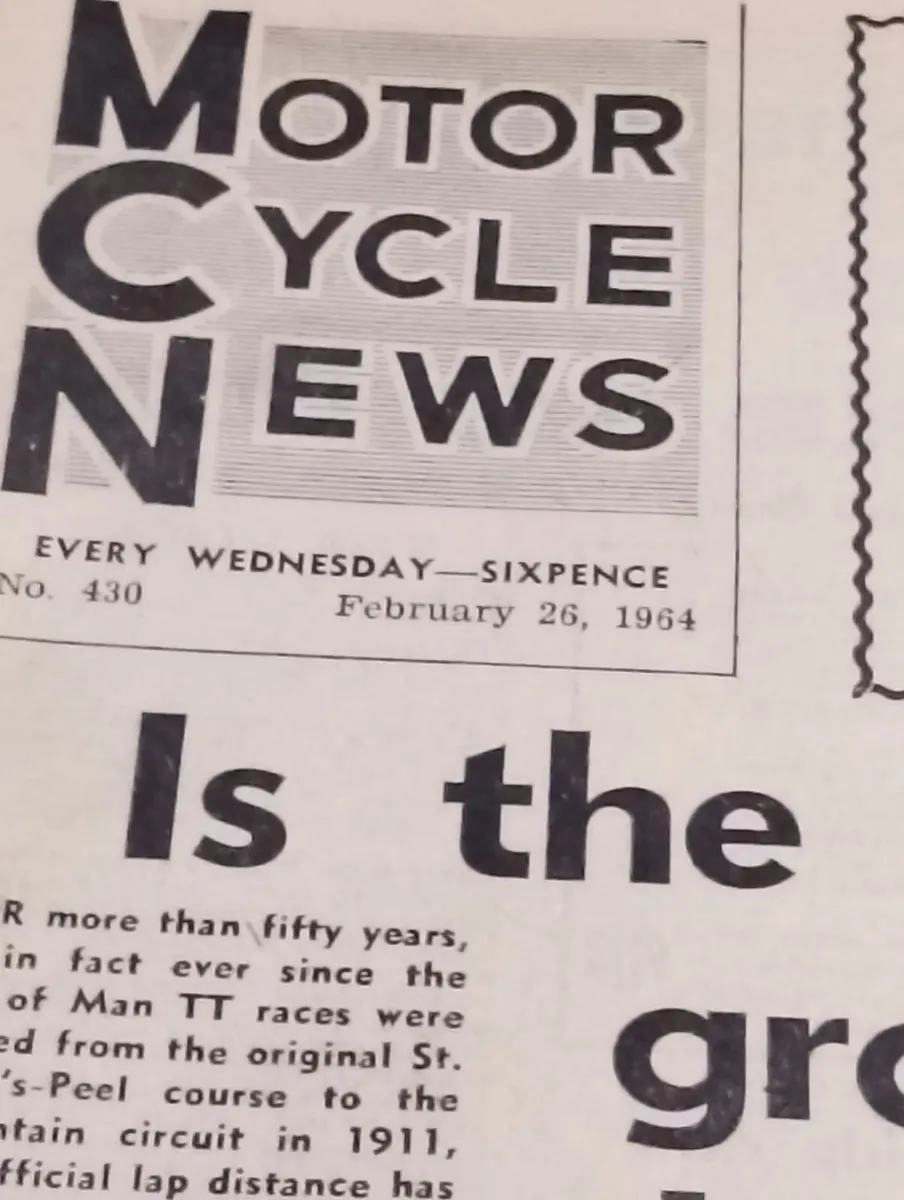 Vintage original motorcycle news MCN TT - Image 2