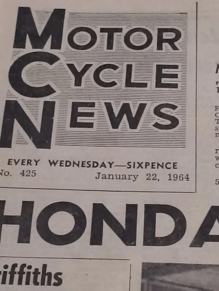 Vintage original motorcycle news 1963 1964 - Image 1