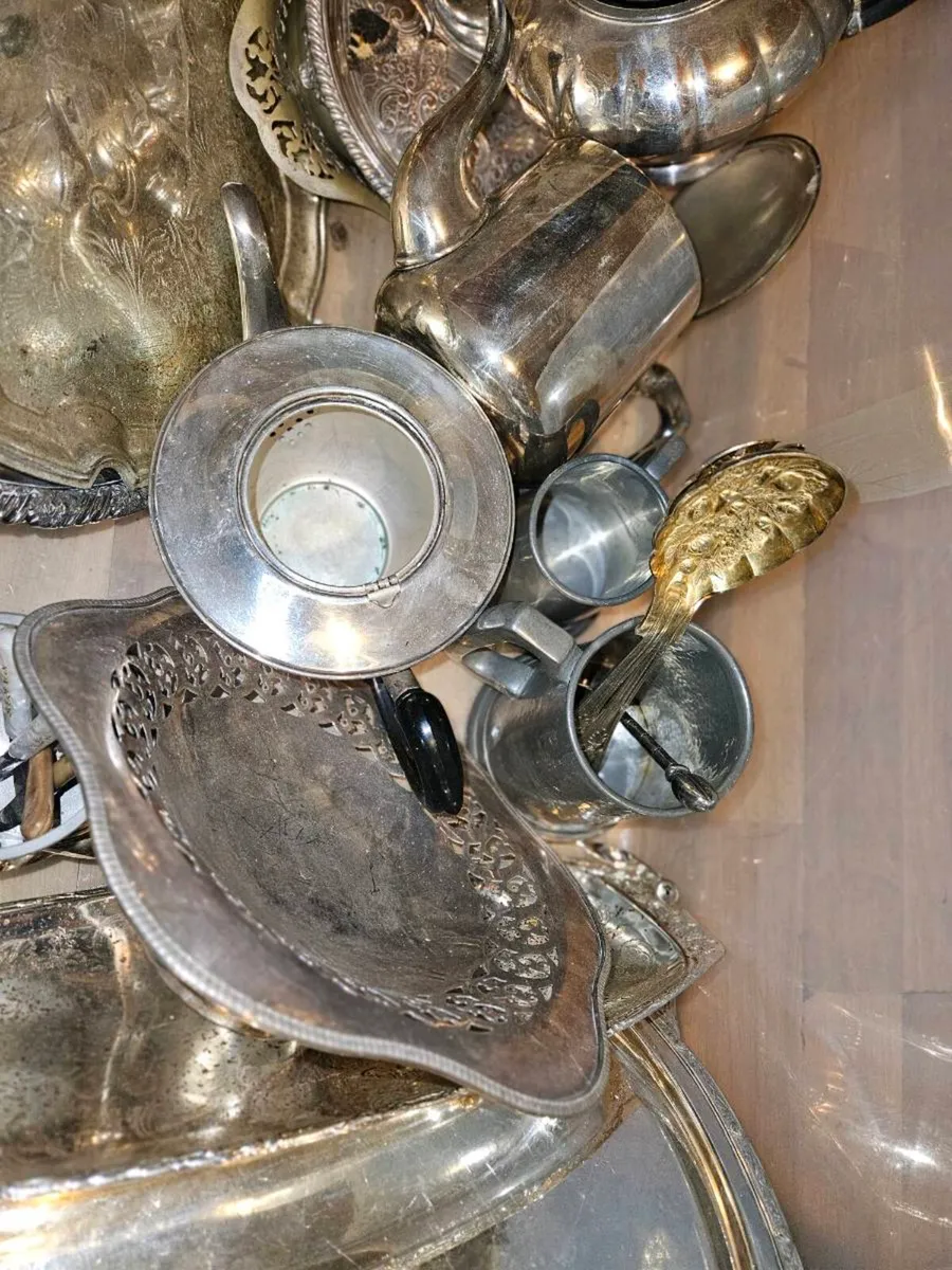 Large Job Lot of Vintage EPNS and Silver Plated - Image 2