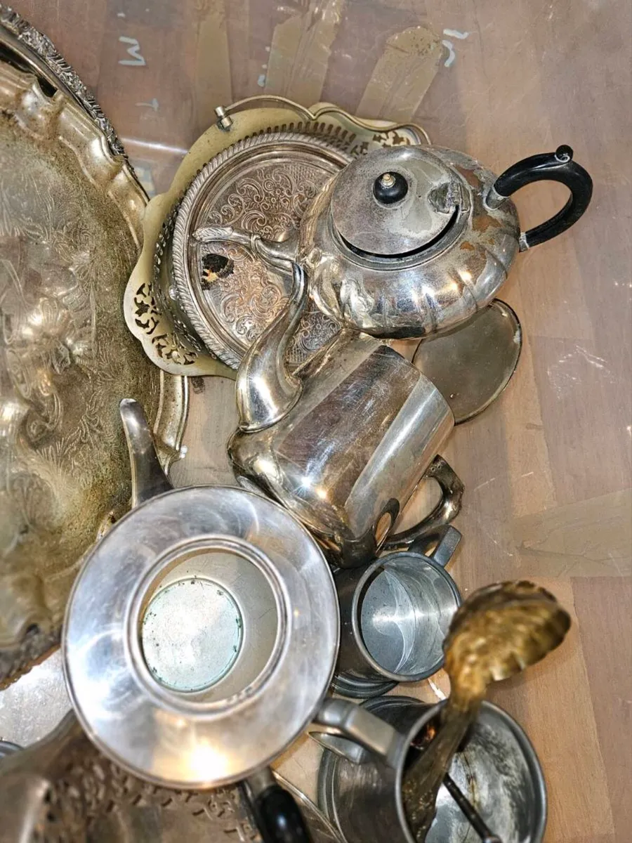 Large Job Lot of Vintage EPNS and Silver Plated - Image 3