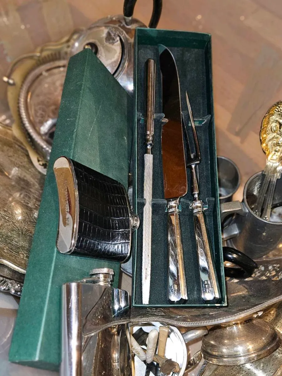 Large Job Lot of Vintage EPNS and Silver Plated - Image 4