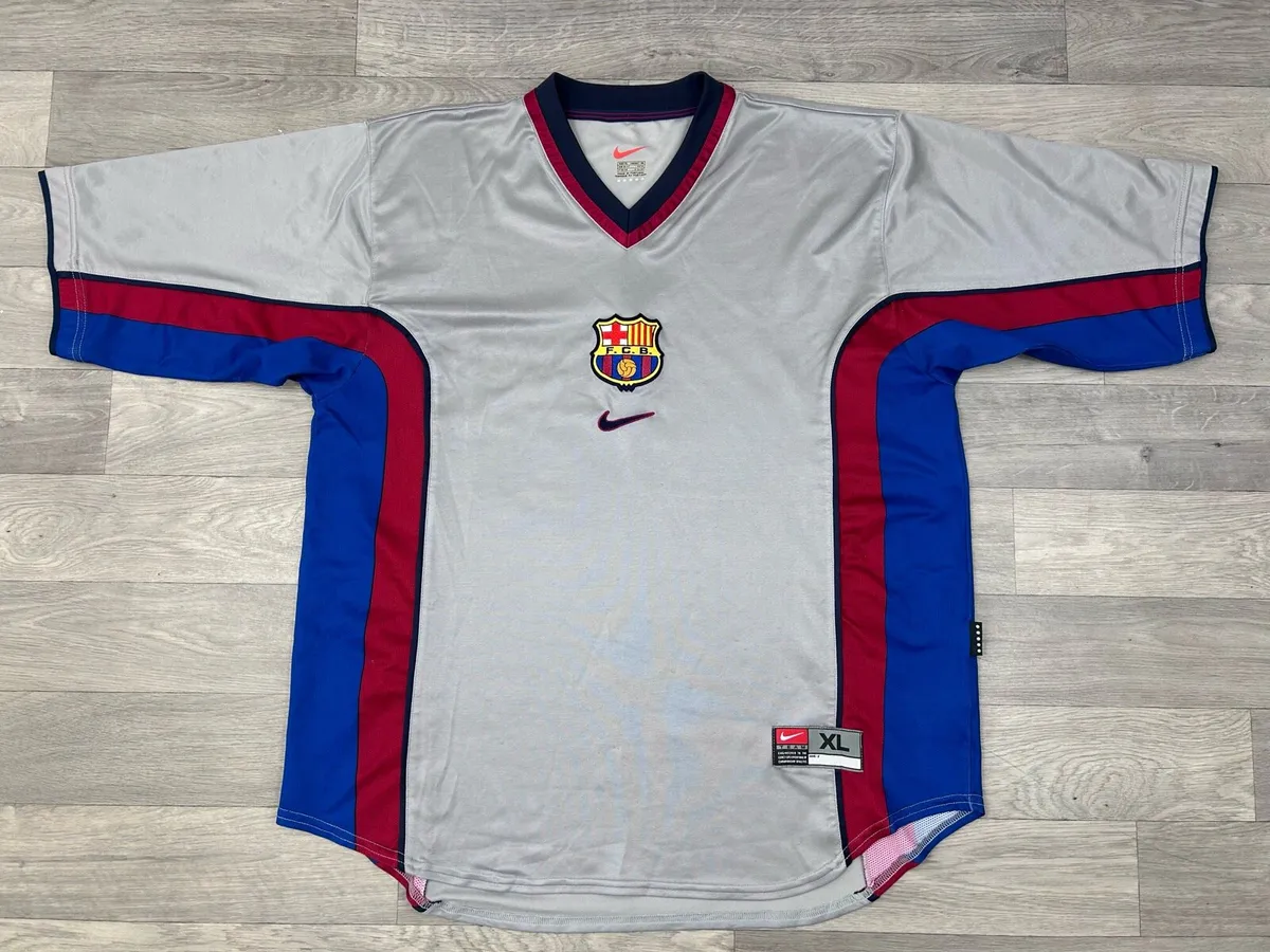 Genuine Vintage 1998 Barcelona Away Jersey Shirt - Image 1