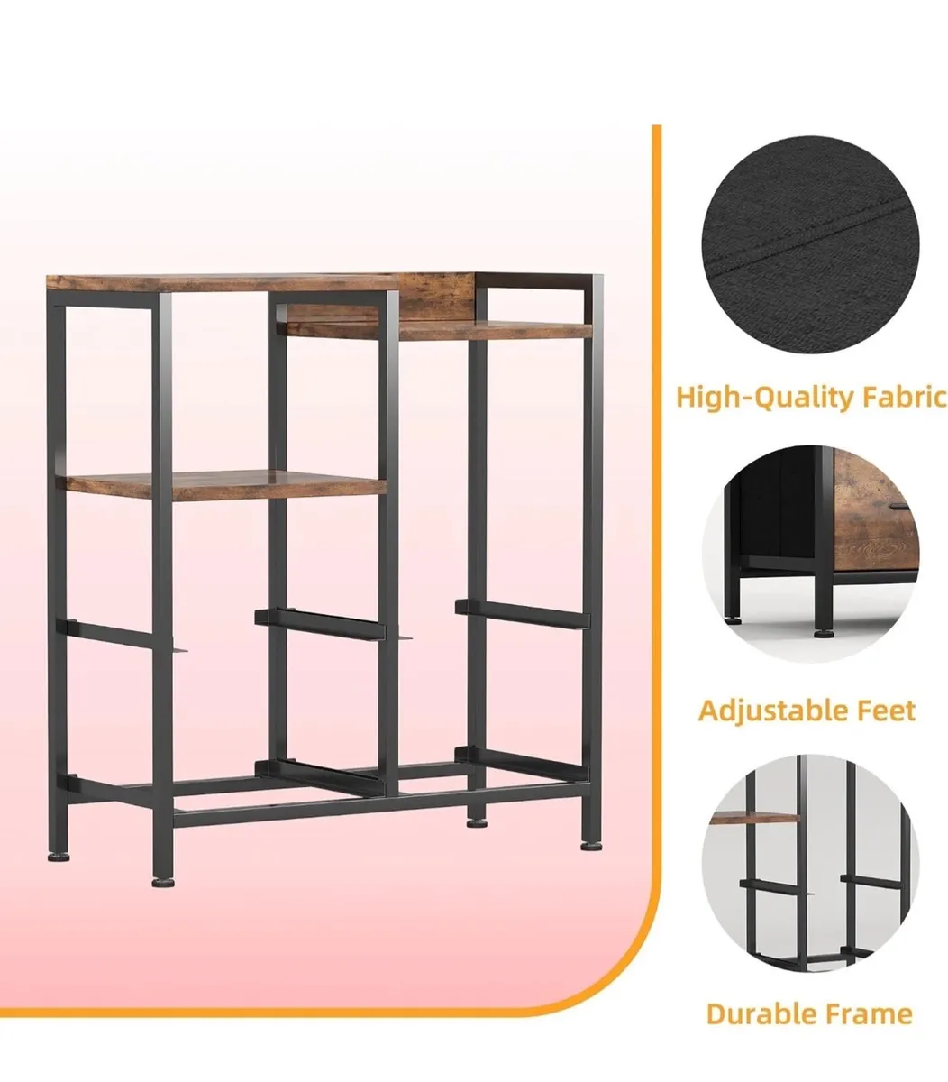Chest of Drawers Bedroom with 5 Drawers, Tall Dres - Image 4