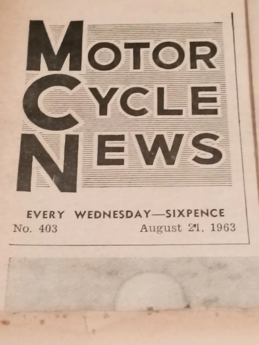 Old original motorcycle news MCN 1963 1964 - Image 2