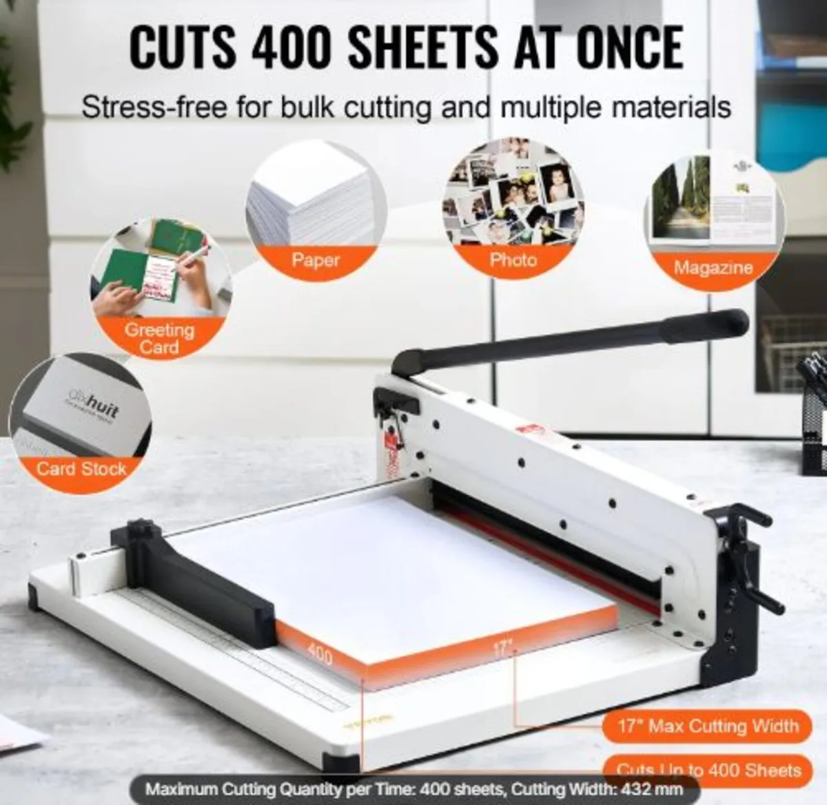 Paper Cutter 43.2 cm A3 Guillotine Paper Trimmer - Image 3