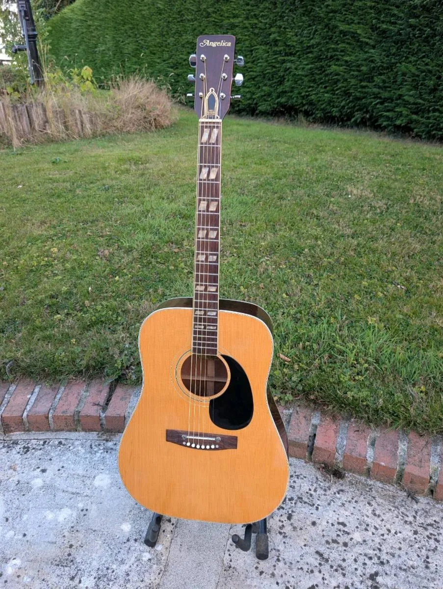 Angelica Vintage Acoustic Guitar - Image 1