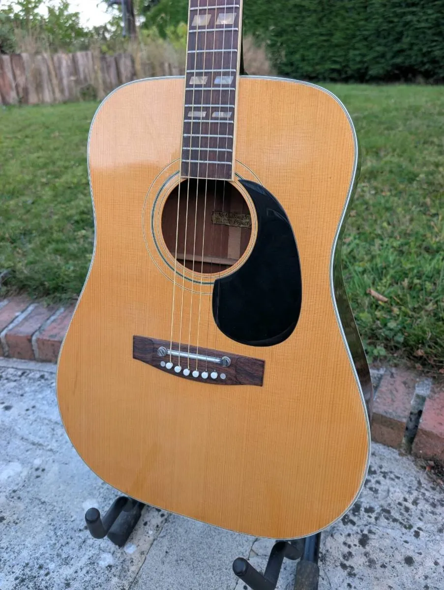 Angelica Vintage Acoustic Guitar - Image 2