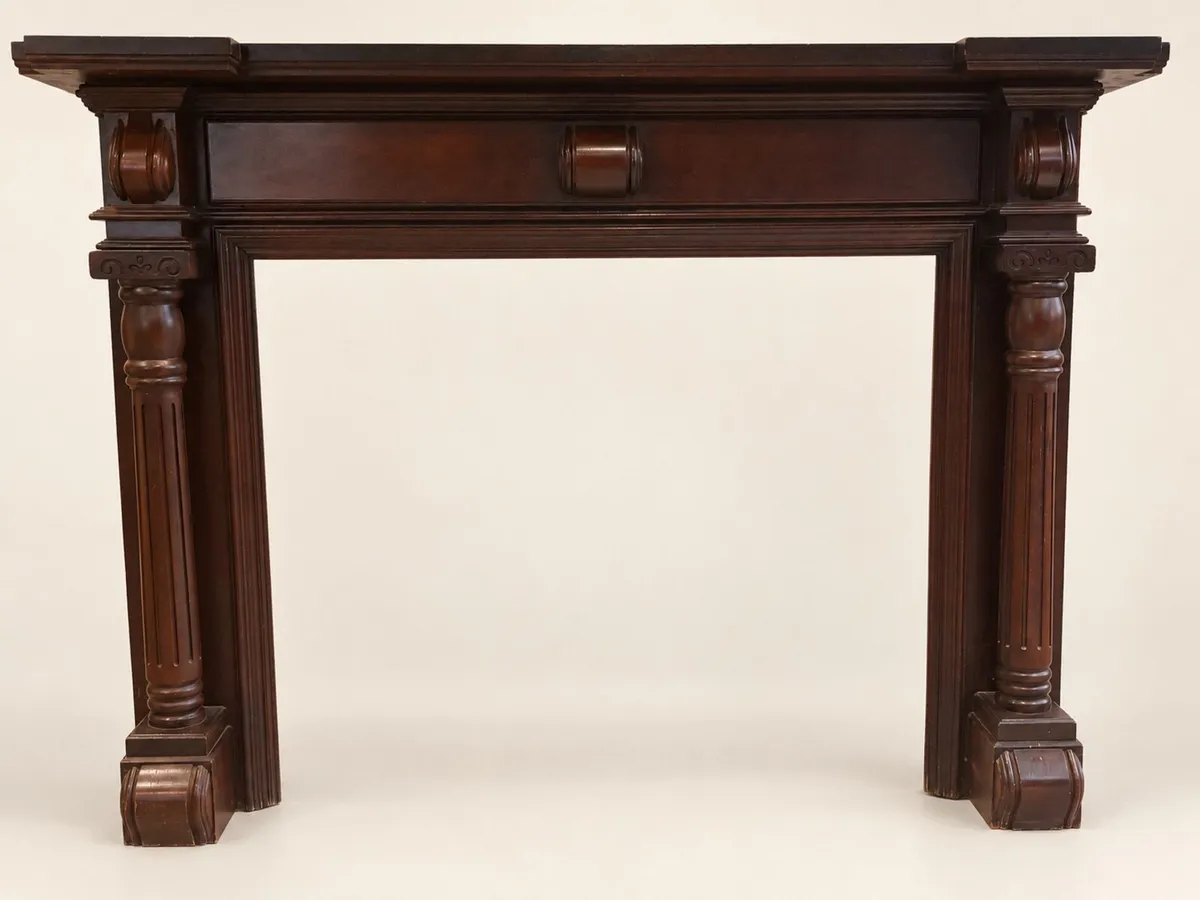 Solid decorative Timber Fireplace surround - Image 1