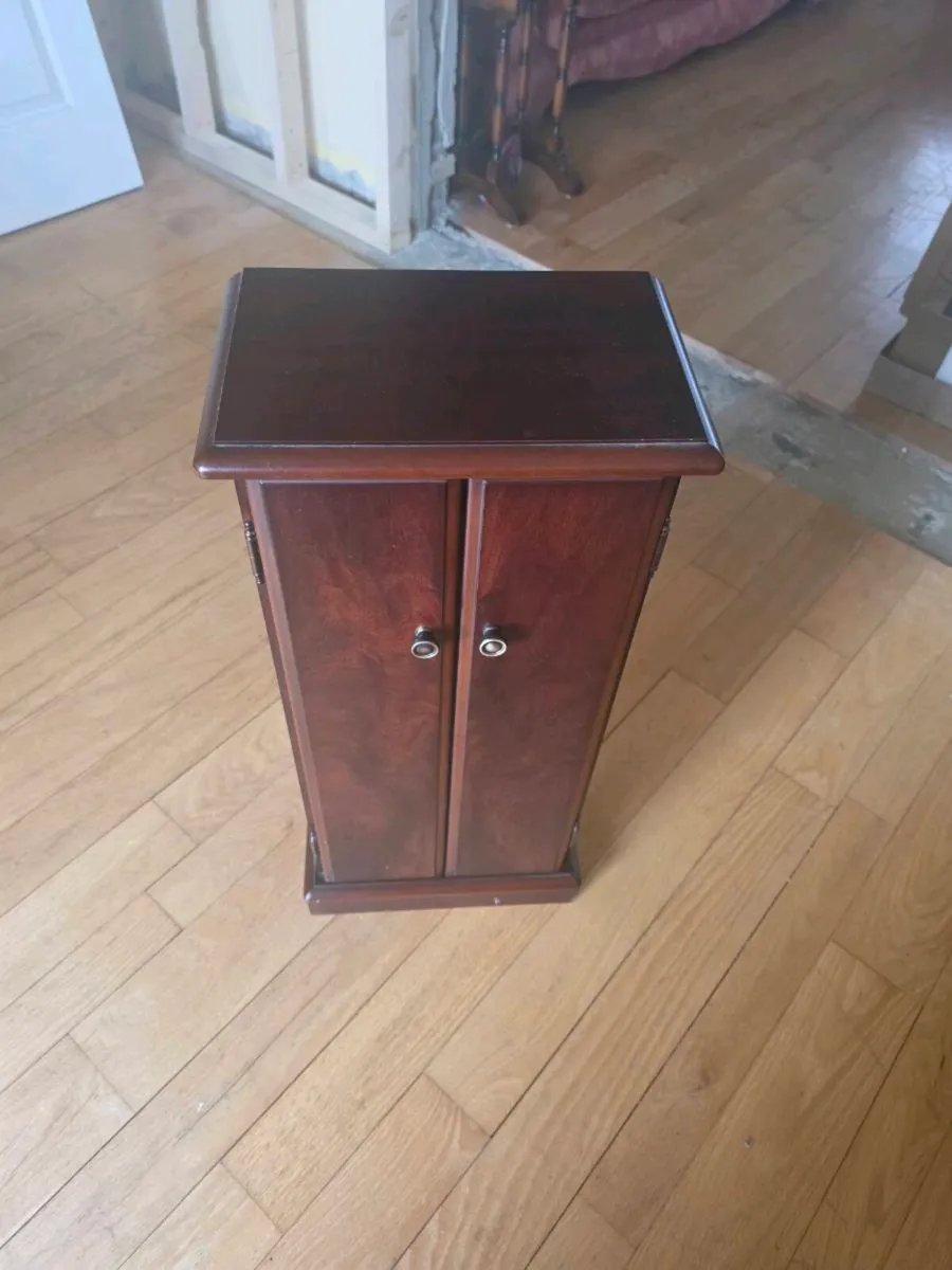 Wooden CD / DVD Storage Cabinet with Doors - Image 1