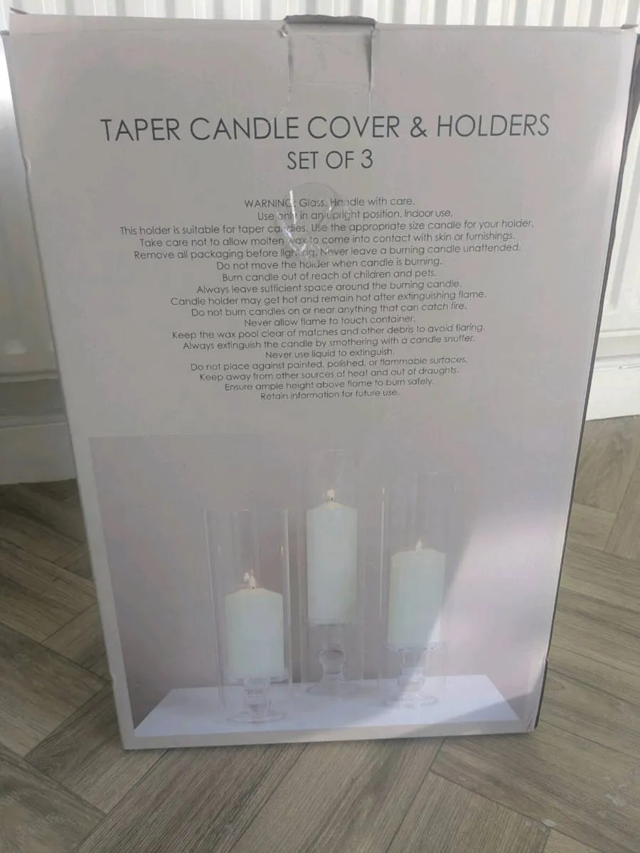 Wedding Hurricane Vases Candle Holders - Image 4