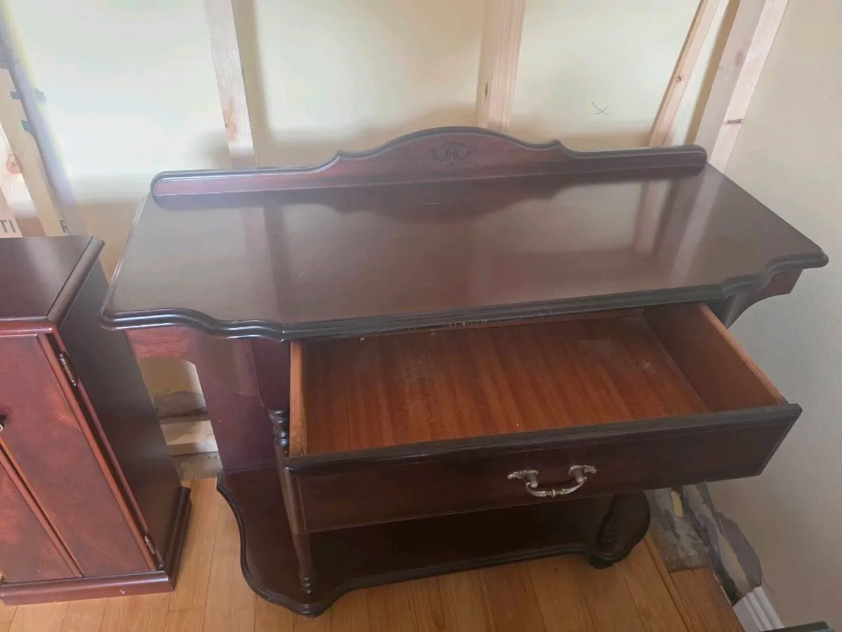 Vintage Style Wooden Console Table / Hall Table wi - Image 2