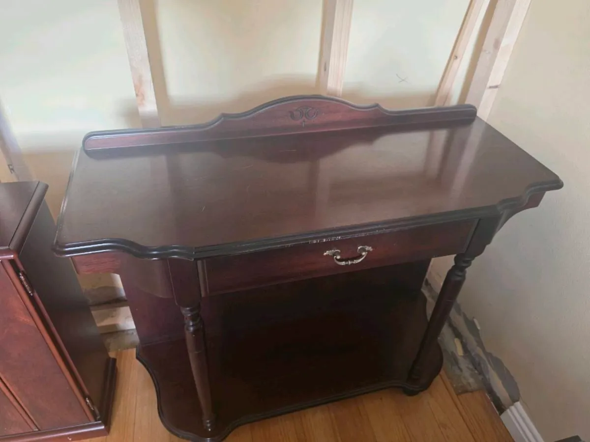Vintage Style Wooden Console Table / Hall Table wi - Image 1