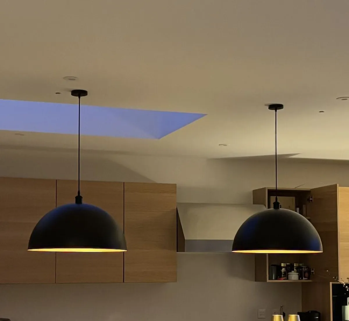 Black large pendent lights