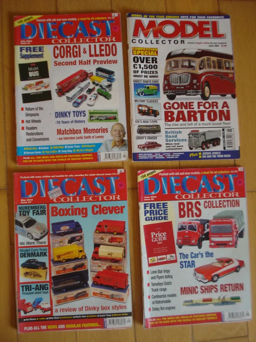 MAGAZINES OF DIECAST METAL MODEL CARS.