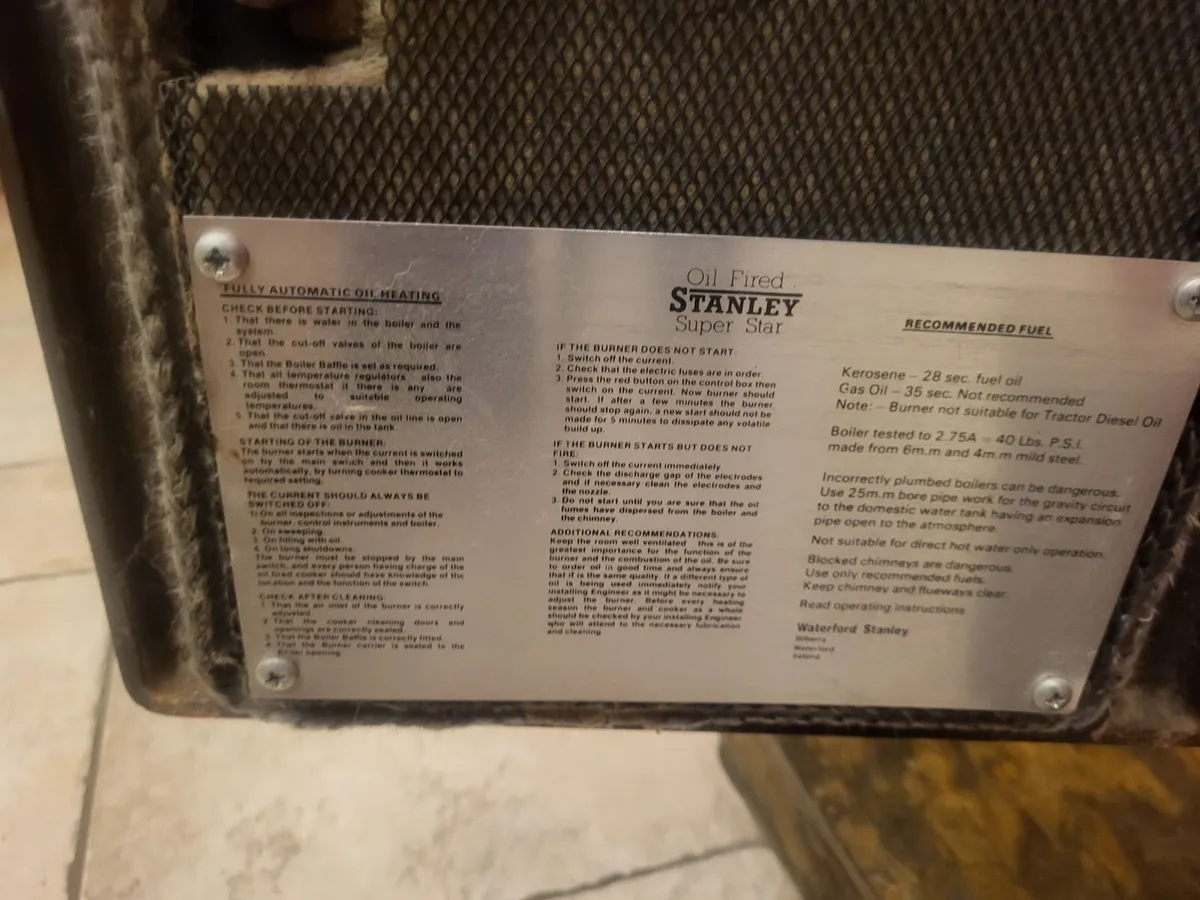 Stanley Oil fired Cooker - Image 3