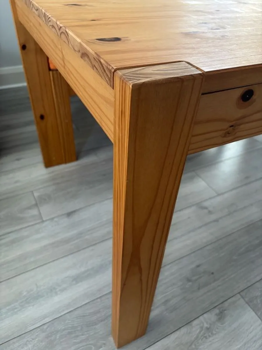 Dining table & 2 benches - Image 2