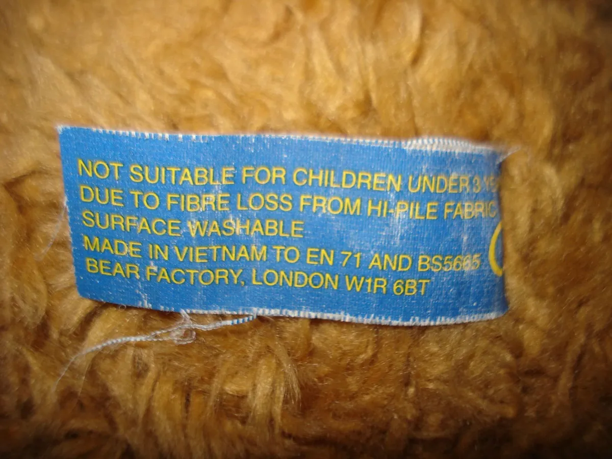 VINTAGE BEAR FACTORY  MEDIUM CLASSIC  TEDDY. - Image 3