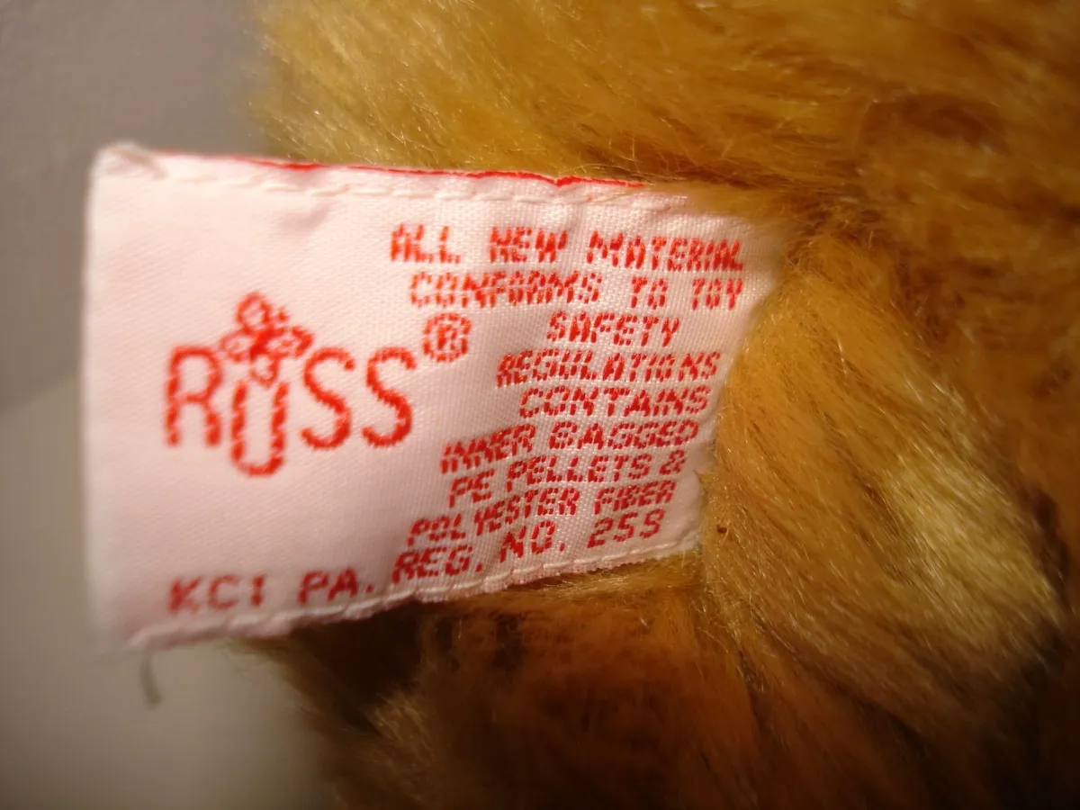 VINTAGE RUSS BERRIE & CO. TIBBLES TEDDY BEAR. - Image 3