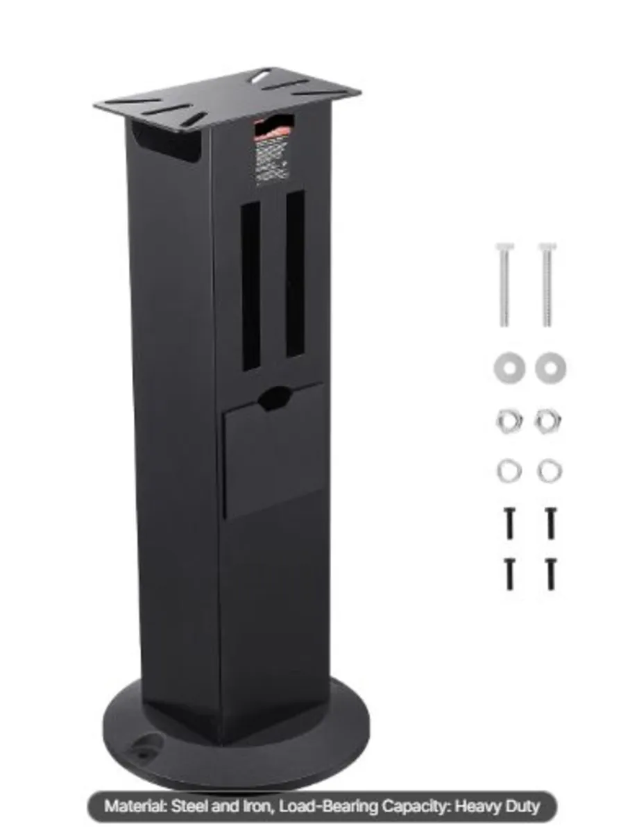 Bench Grinder Stand, Heavy-Duty Grinder and Vise - Image 1
