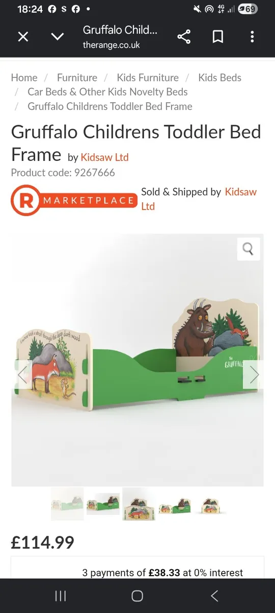 Toddler bed - Image 1