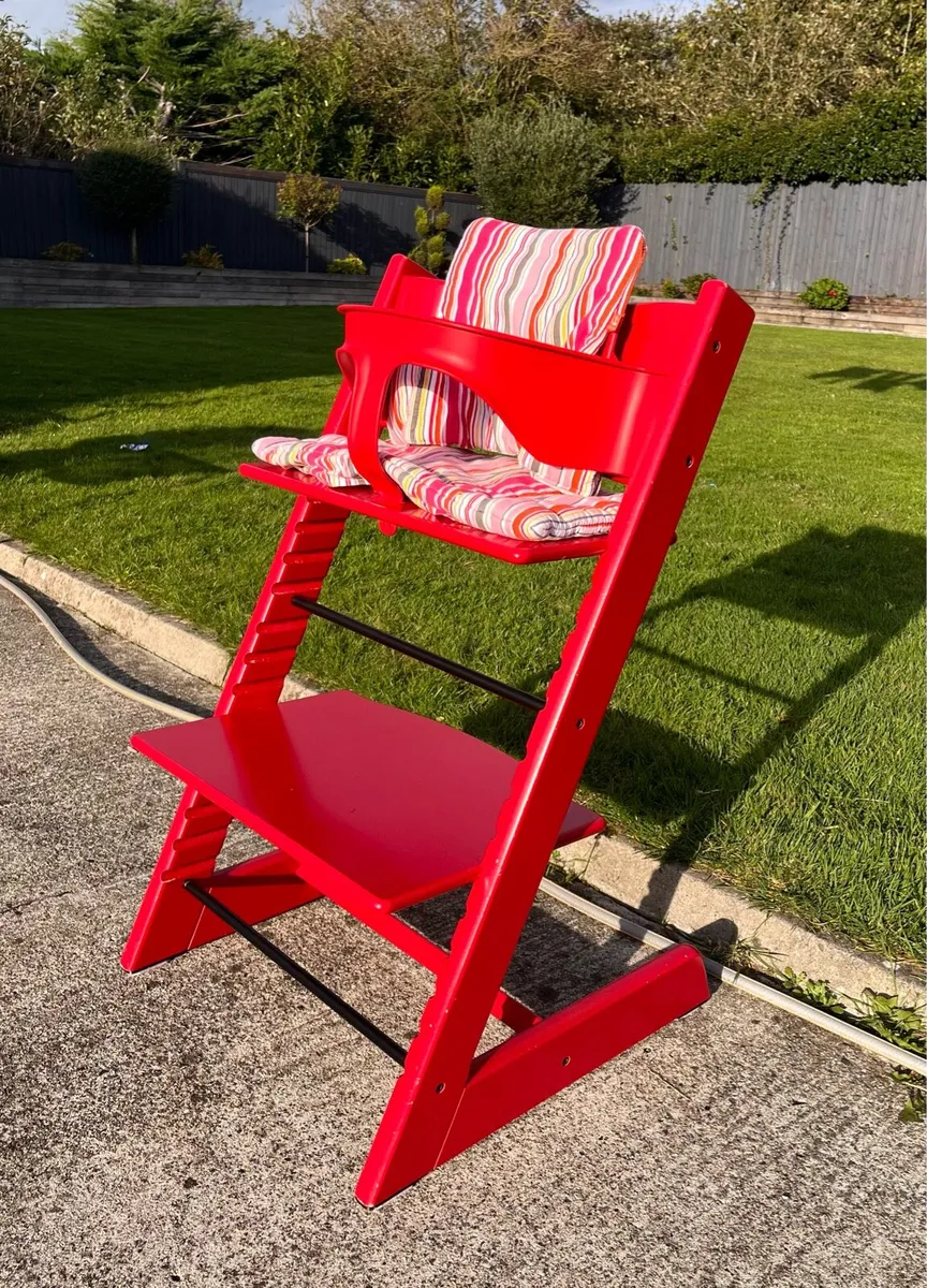 New condition Stokke High Chair and Padded Cushion - Image 2