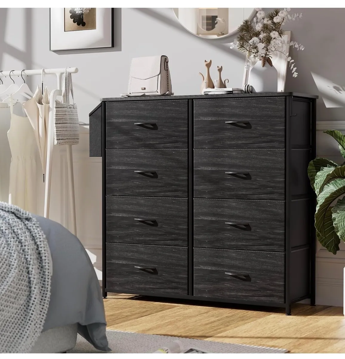 Fabric Chest of Drawers - Canvas Storage Unit with - Image 3