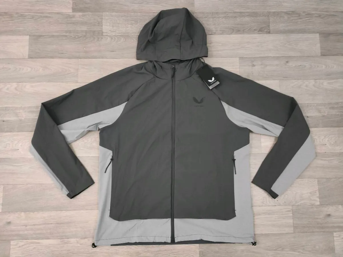 NEW Castore Hooded Windbreaker Jacket Mens Large - Image 1