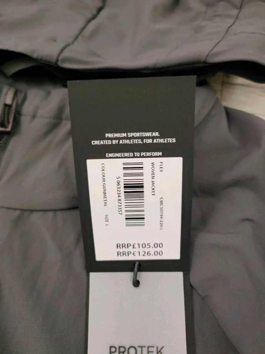NEW Castore Hooded Windbreaker Jacket Mens Large - Image 4