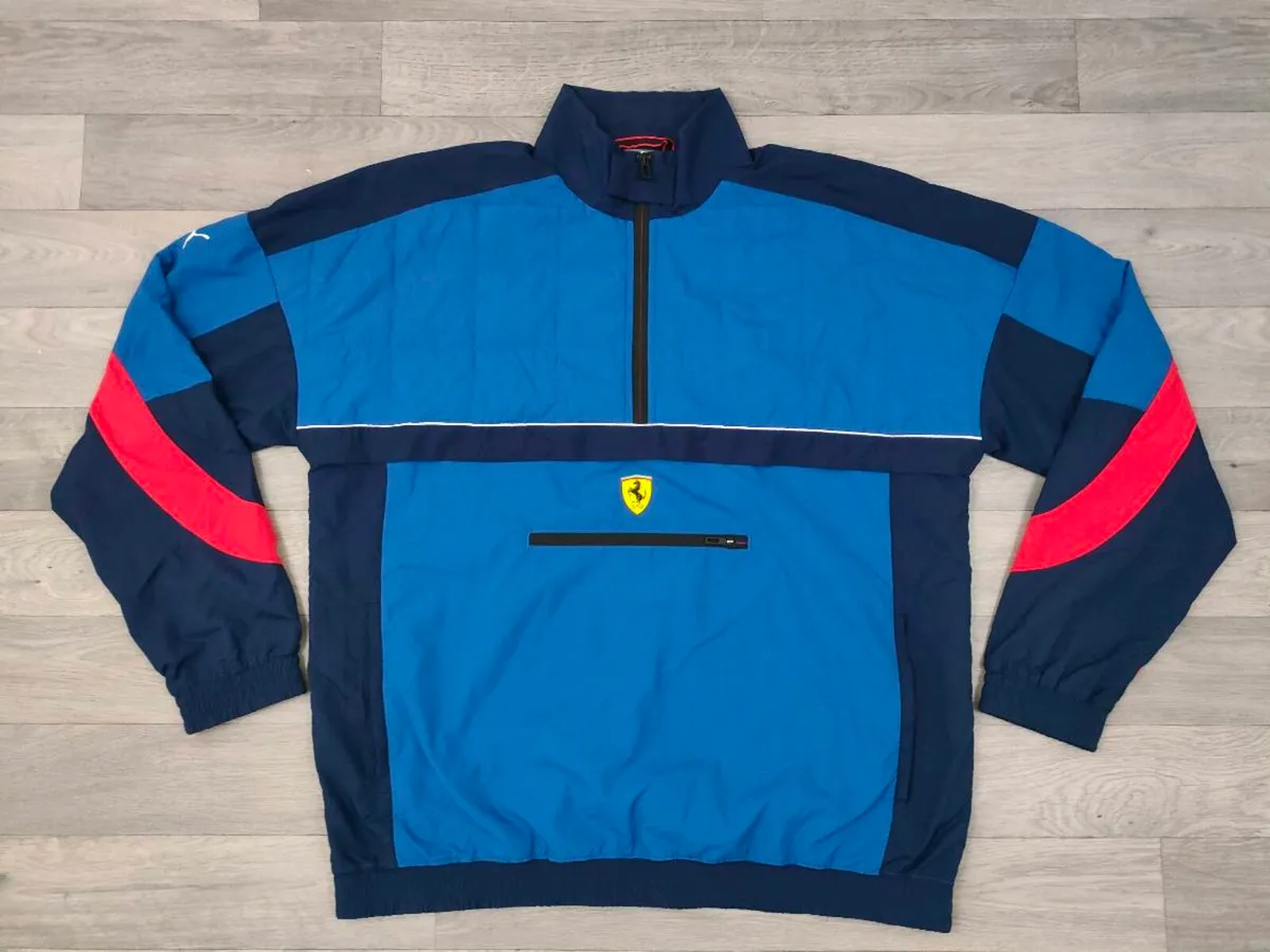 Puma Ferrari Half Zip Racing Jacket Mens Large - Image 1