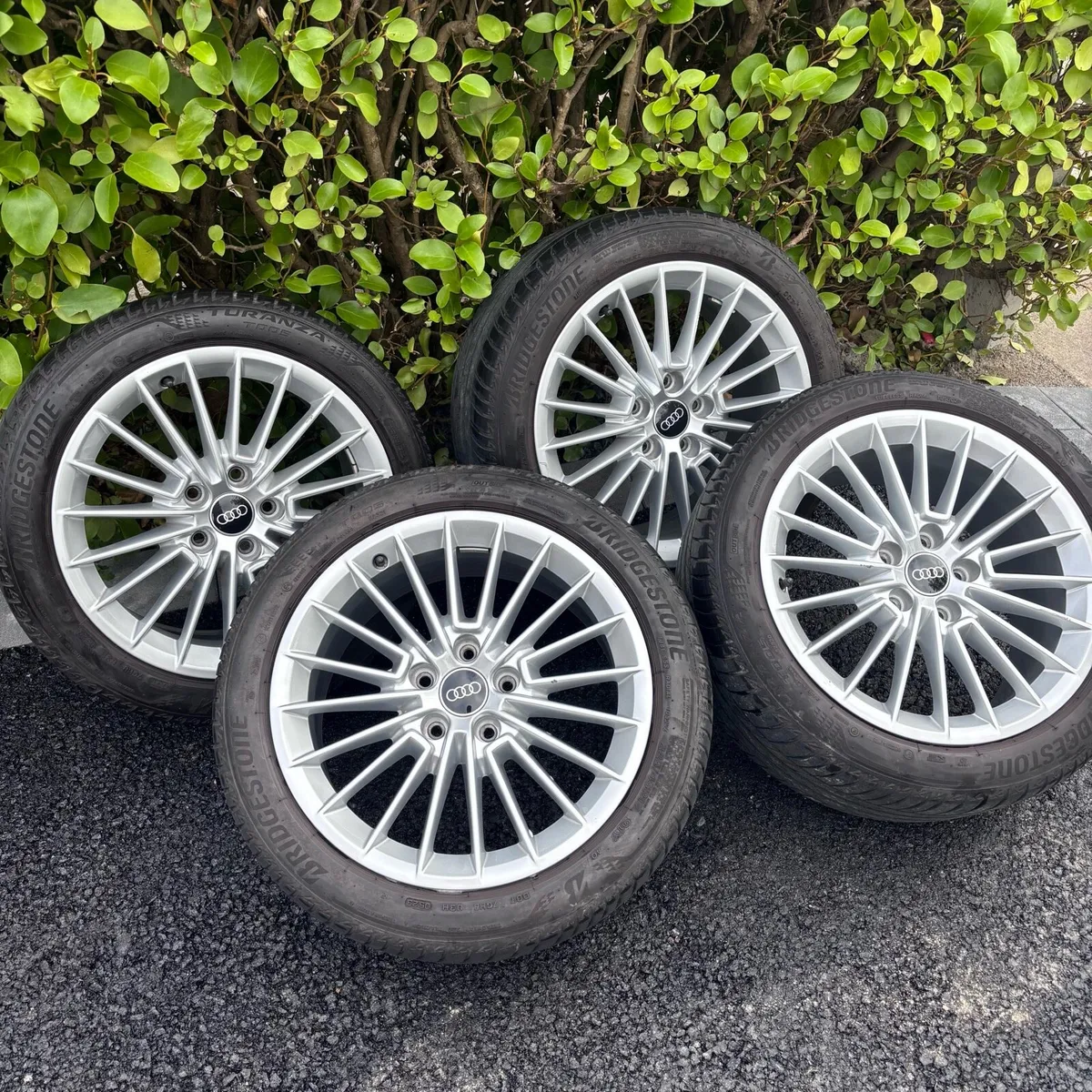 Genuine Audi A3 17” Alloys + Bridgestone Tyres - Image 1