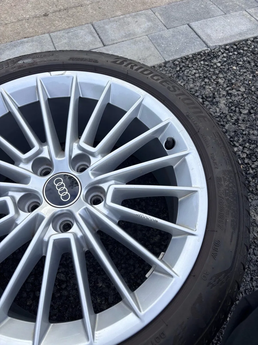Genuine Audi A3 17” Alloys + Bridgestone Tyres - Image 3