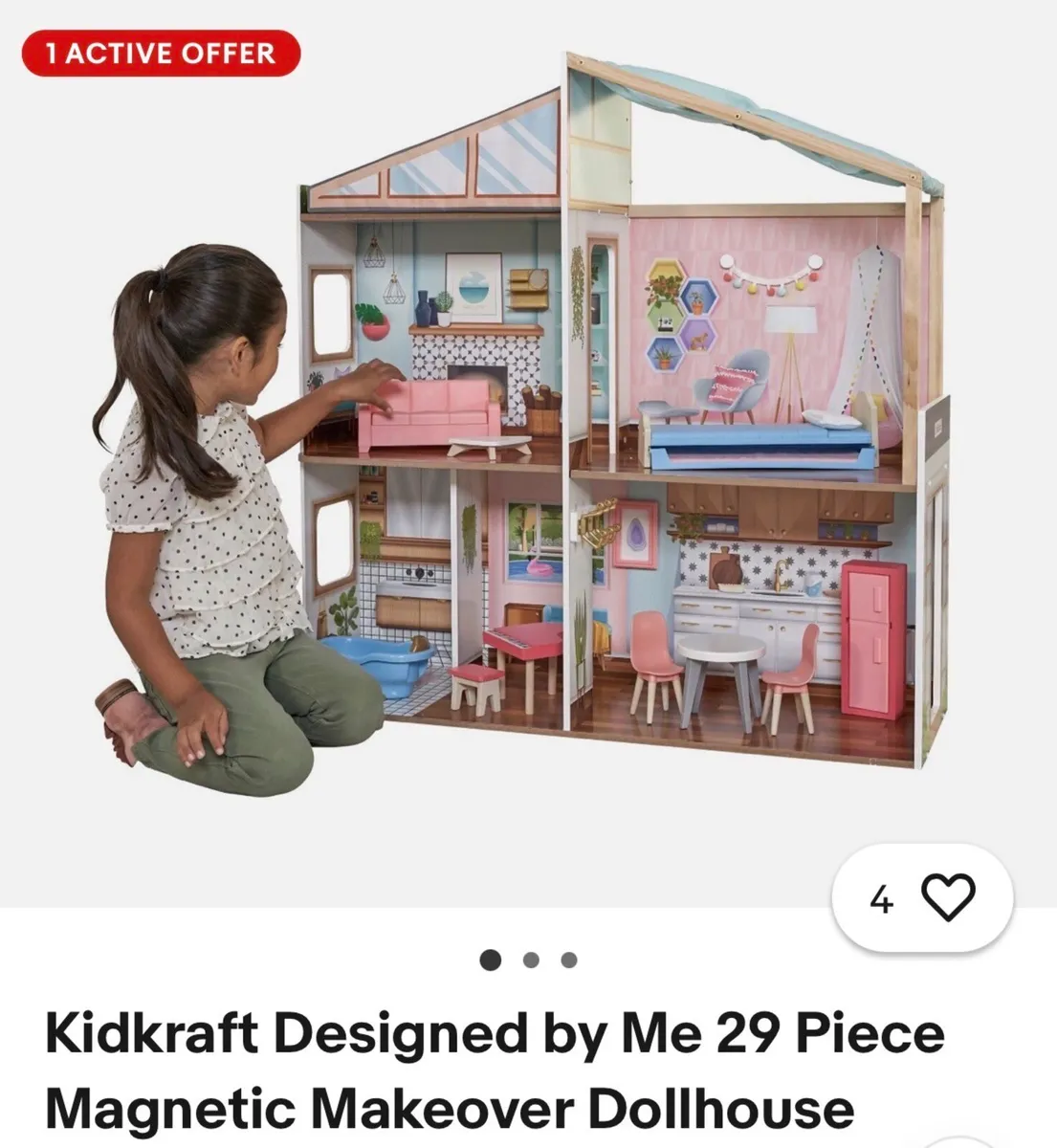 Kid Kraft Magnetic makeover dolls house Brand new - Image 1