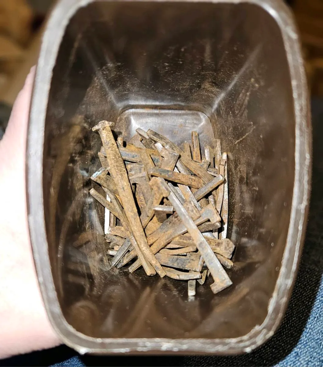 Tub of Iron Spikes - Image 1