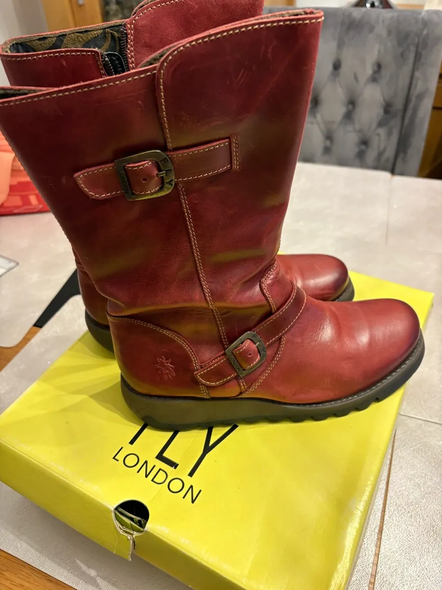 Fly London leather boots 42eu 9uk - Image 3