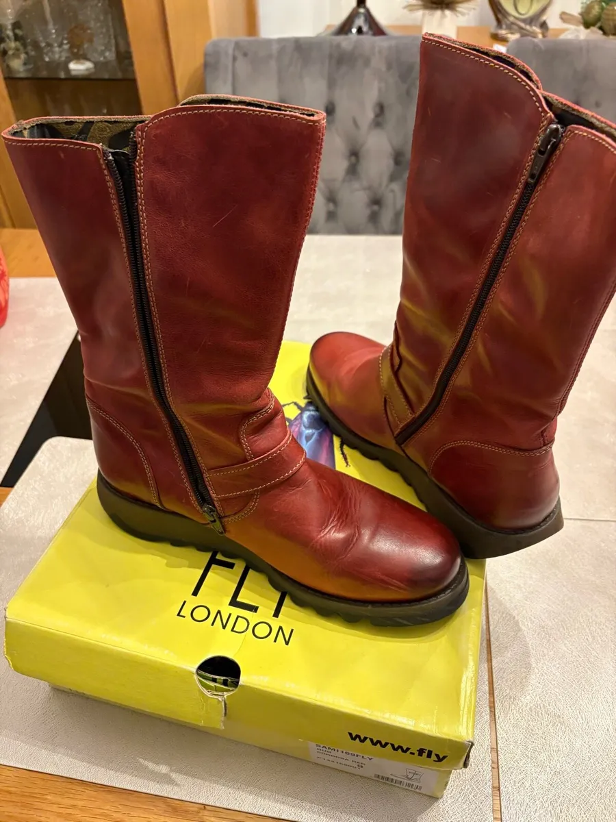Fly London leather boots 42eu 9uk - Image 4