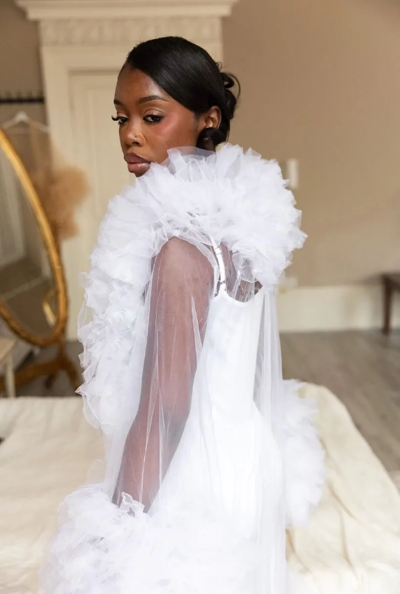 Tulle Bridal Robe - Image 3