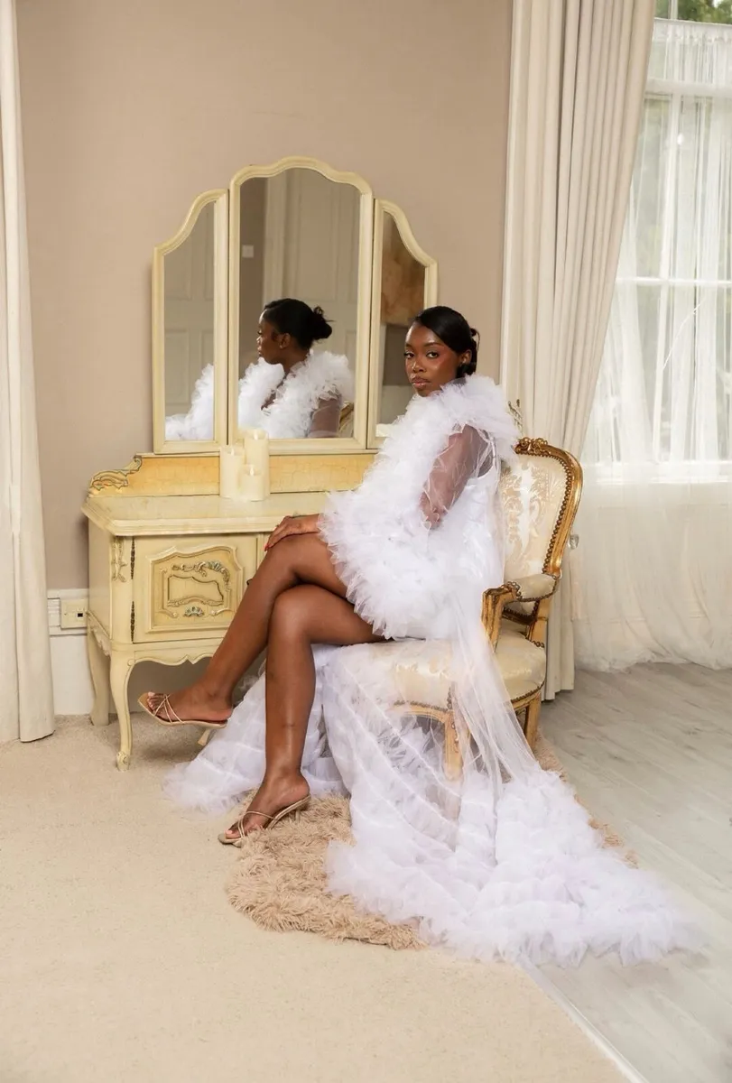 Tulle Bridal Robe - Image 4