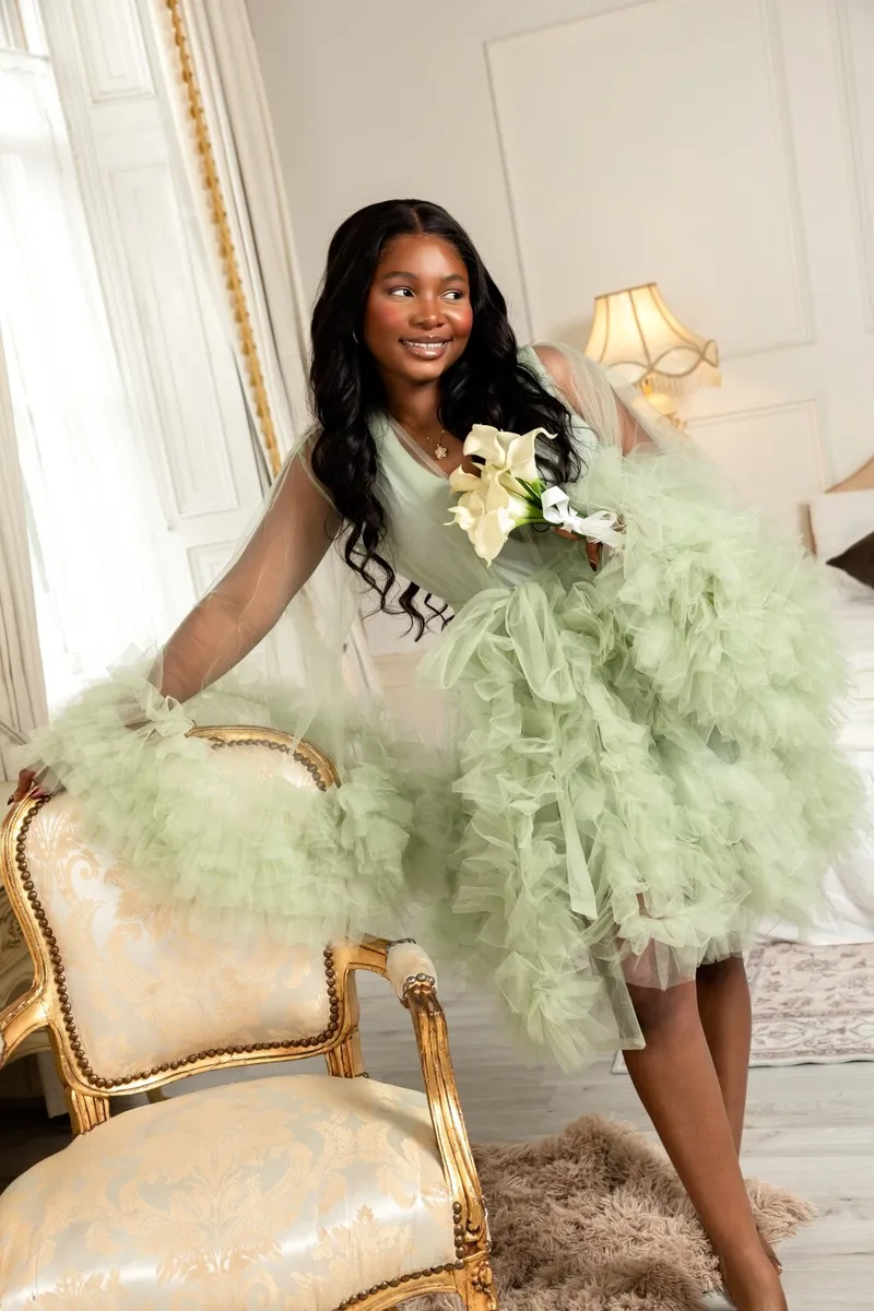 Tulle Bridal Robe - Image 1