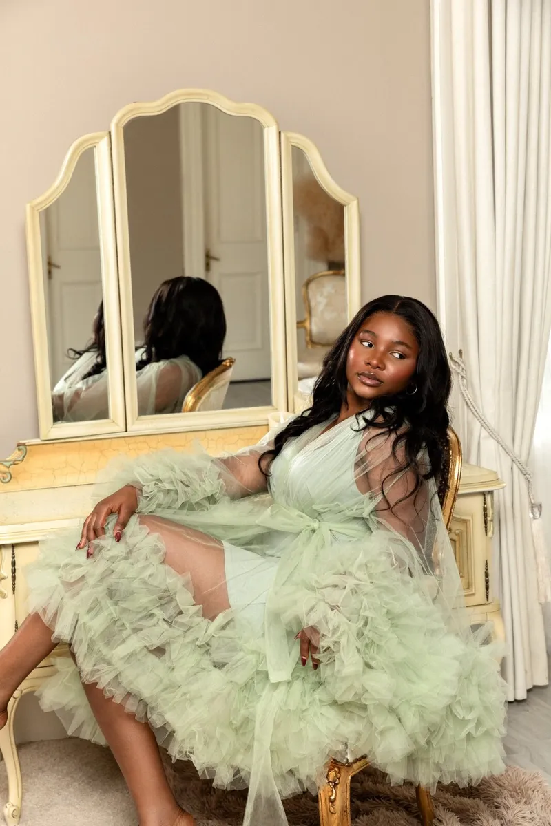 Tulle Bridal Robe - Image 3