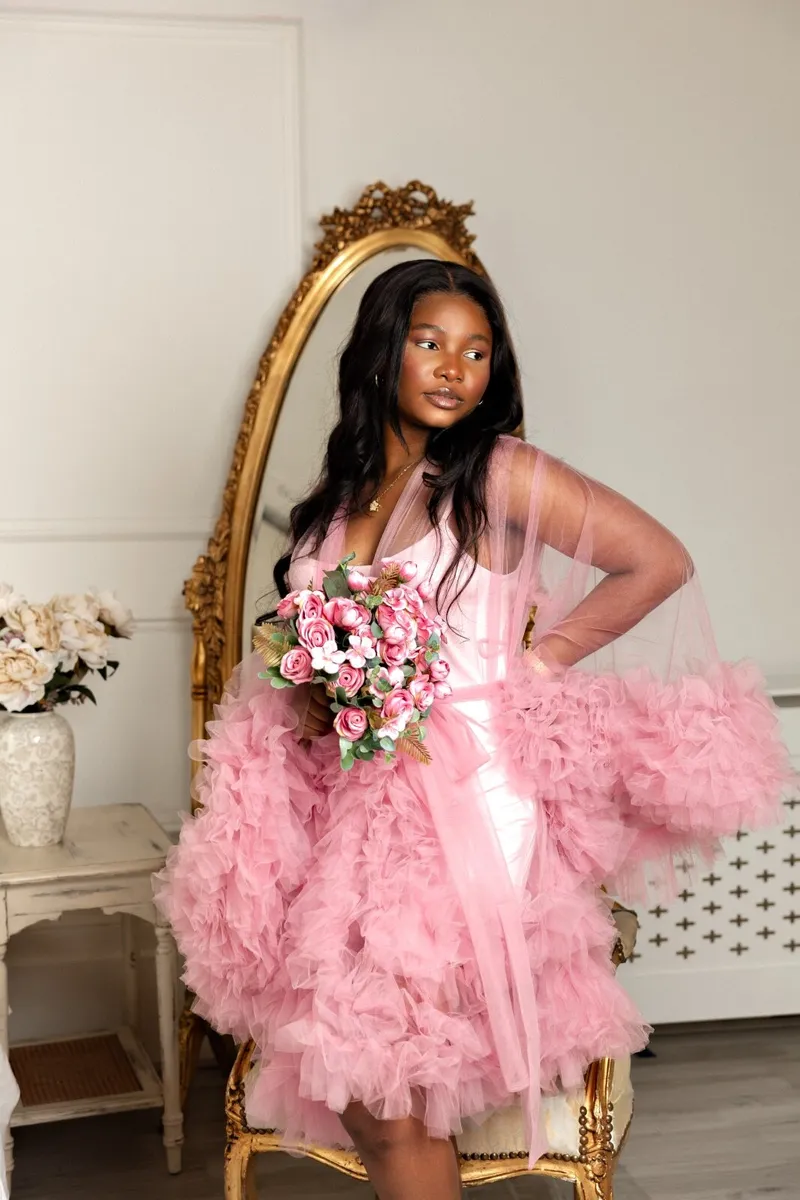 Tulle Bridal Robe - Image 4
