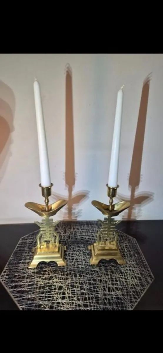 Chinese candle holders - Image 1