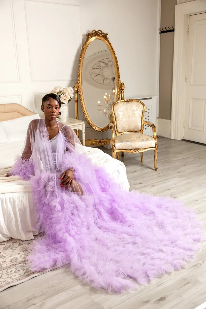 Tulle Bridal Robe - Image 1