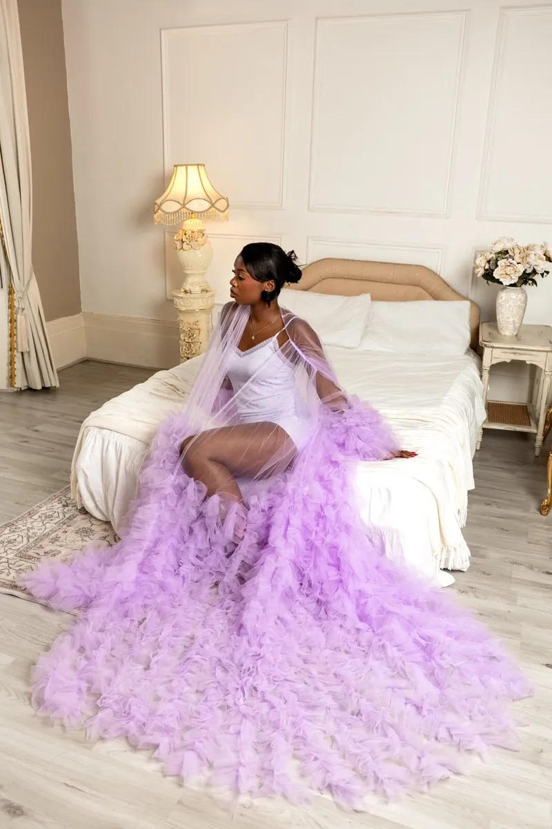 Tulle Bridal Robe - Image 3