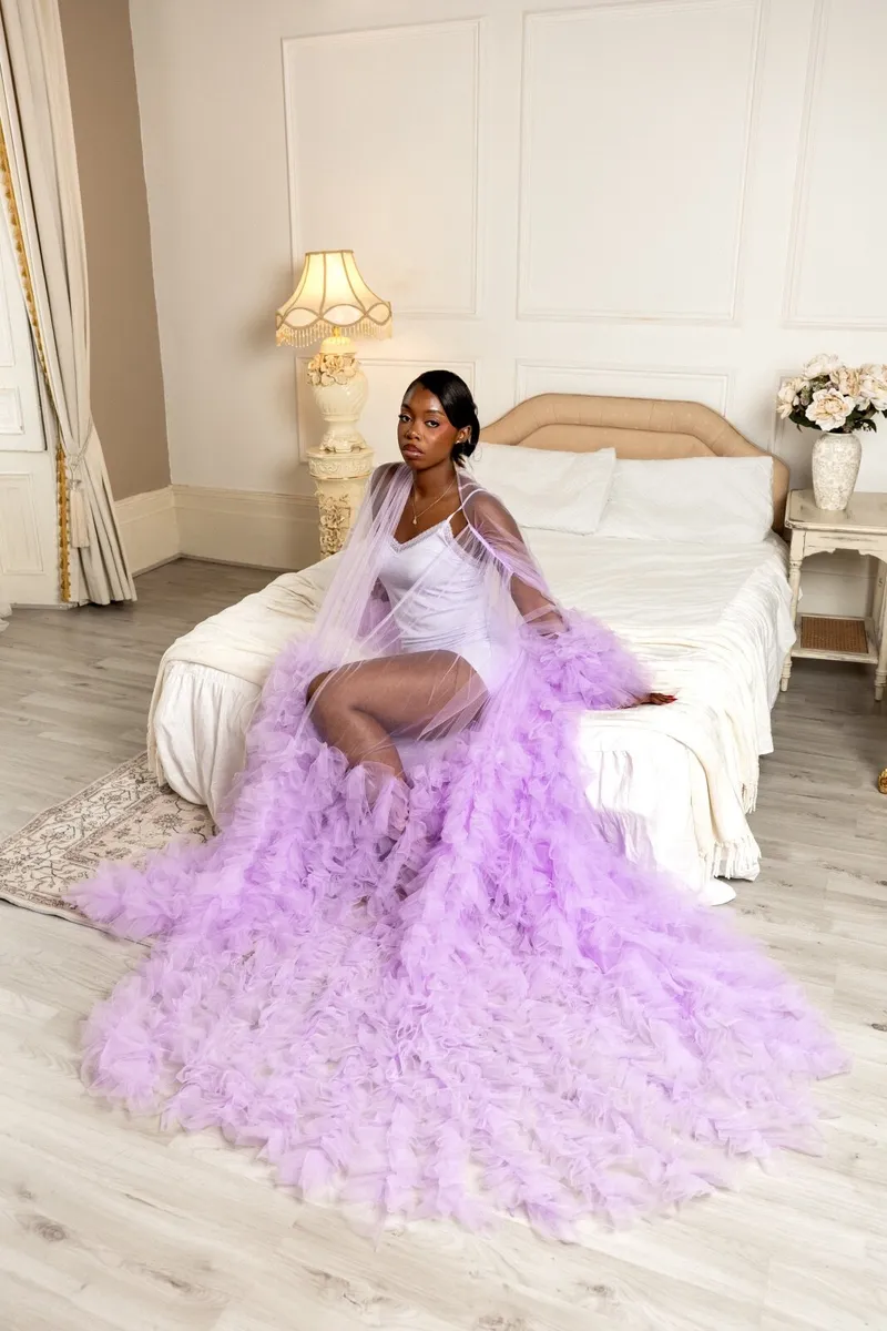 Tulle Bridal Robe - Image 4