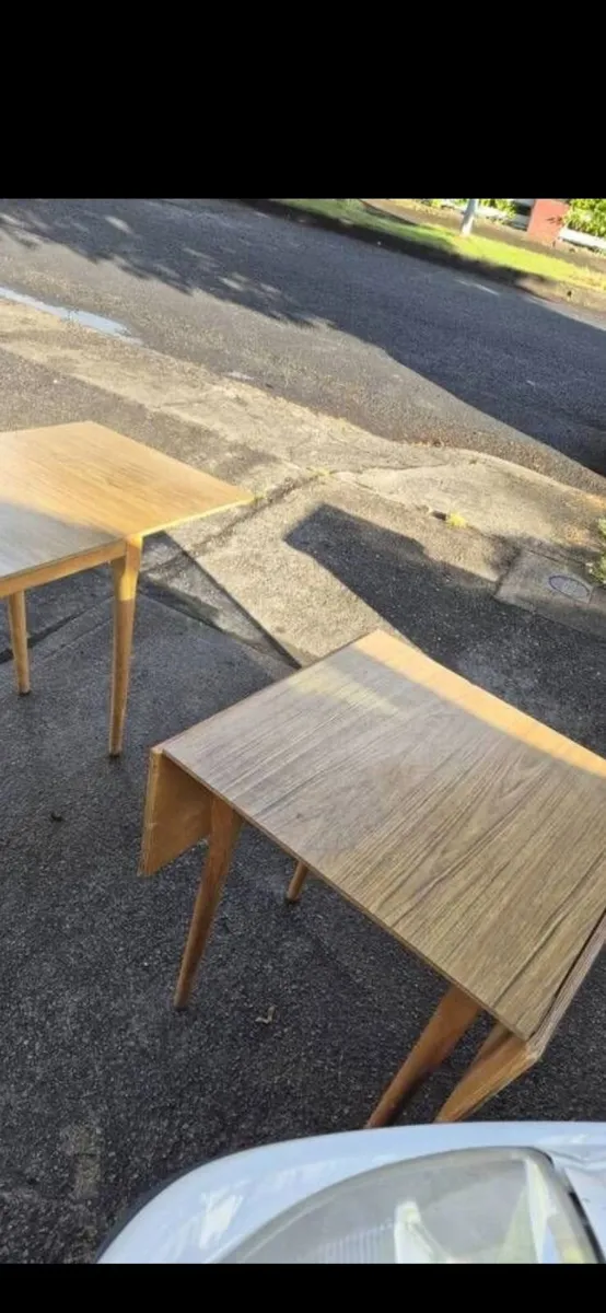 Mid century table x2 - Image 1