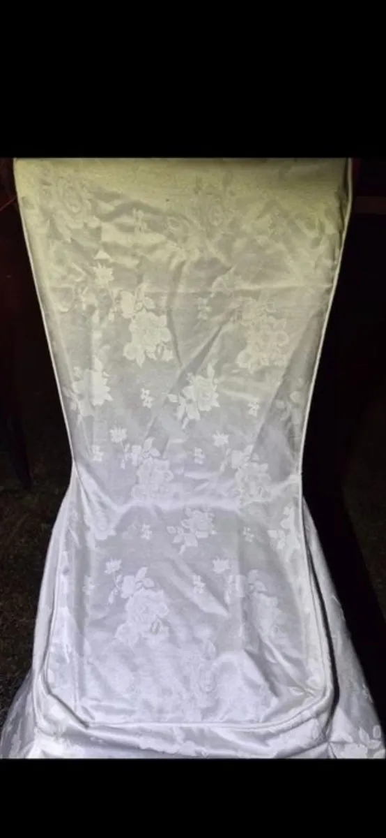 Silk damask chair cover x 75 - Image 3