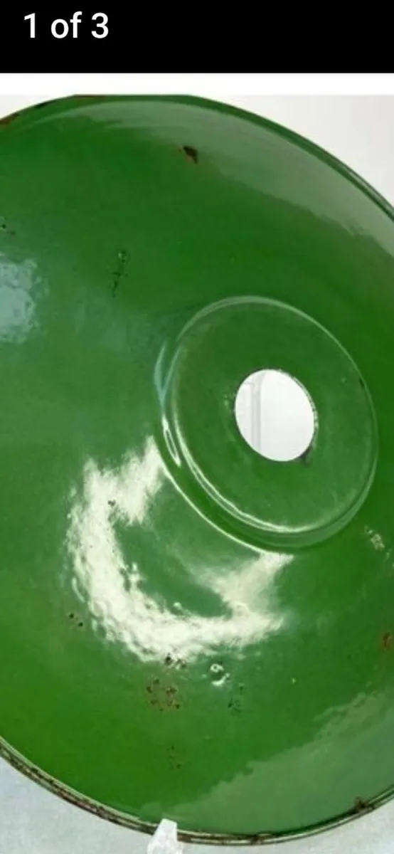 Enamel lampshades x 2 - Image 3
